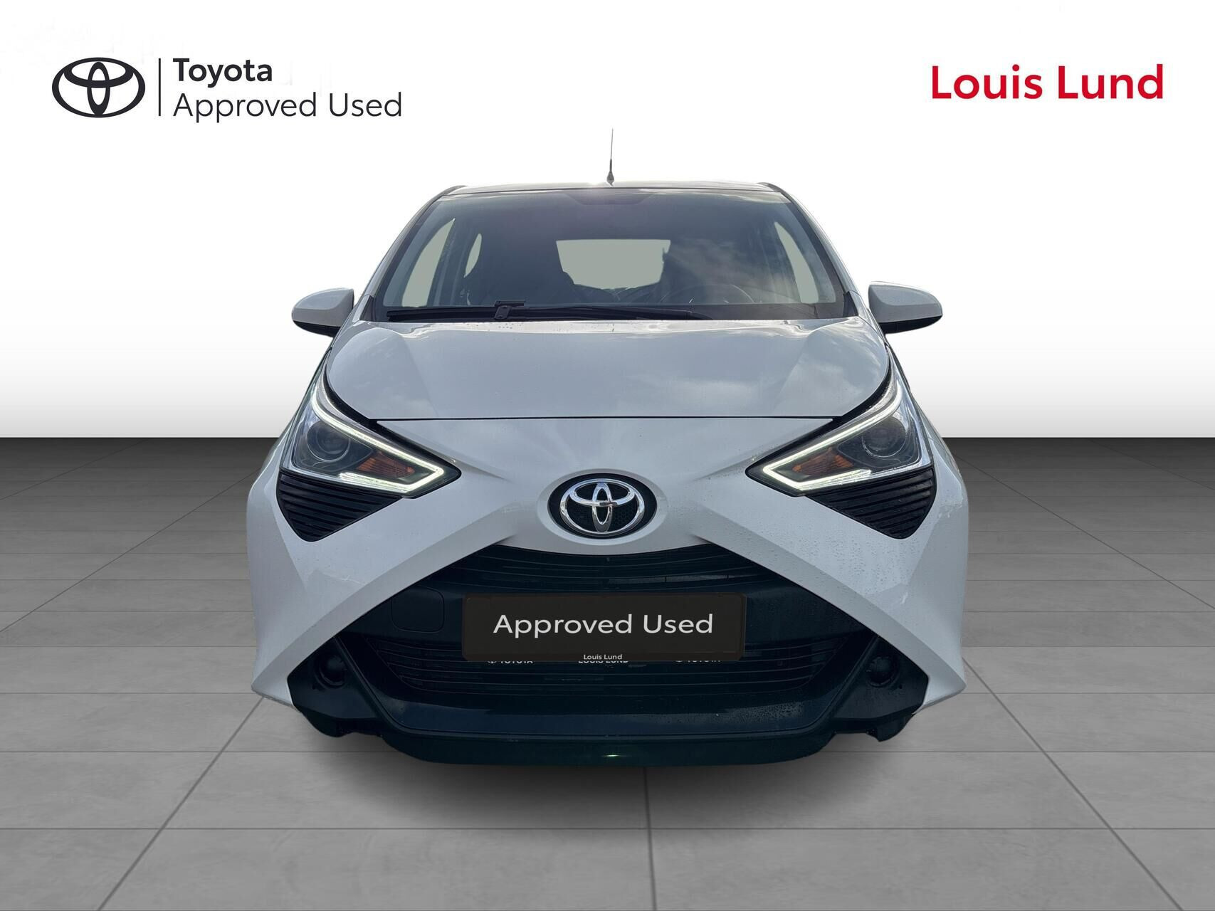 Hvid Toyota Aygo fra 2019