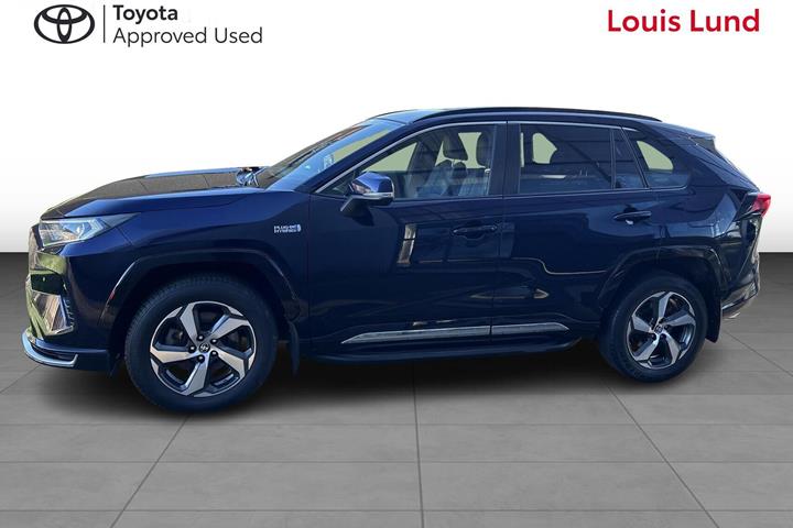 Blå Toyota RAV4 Plug-in fra 2021