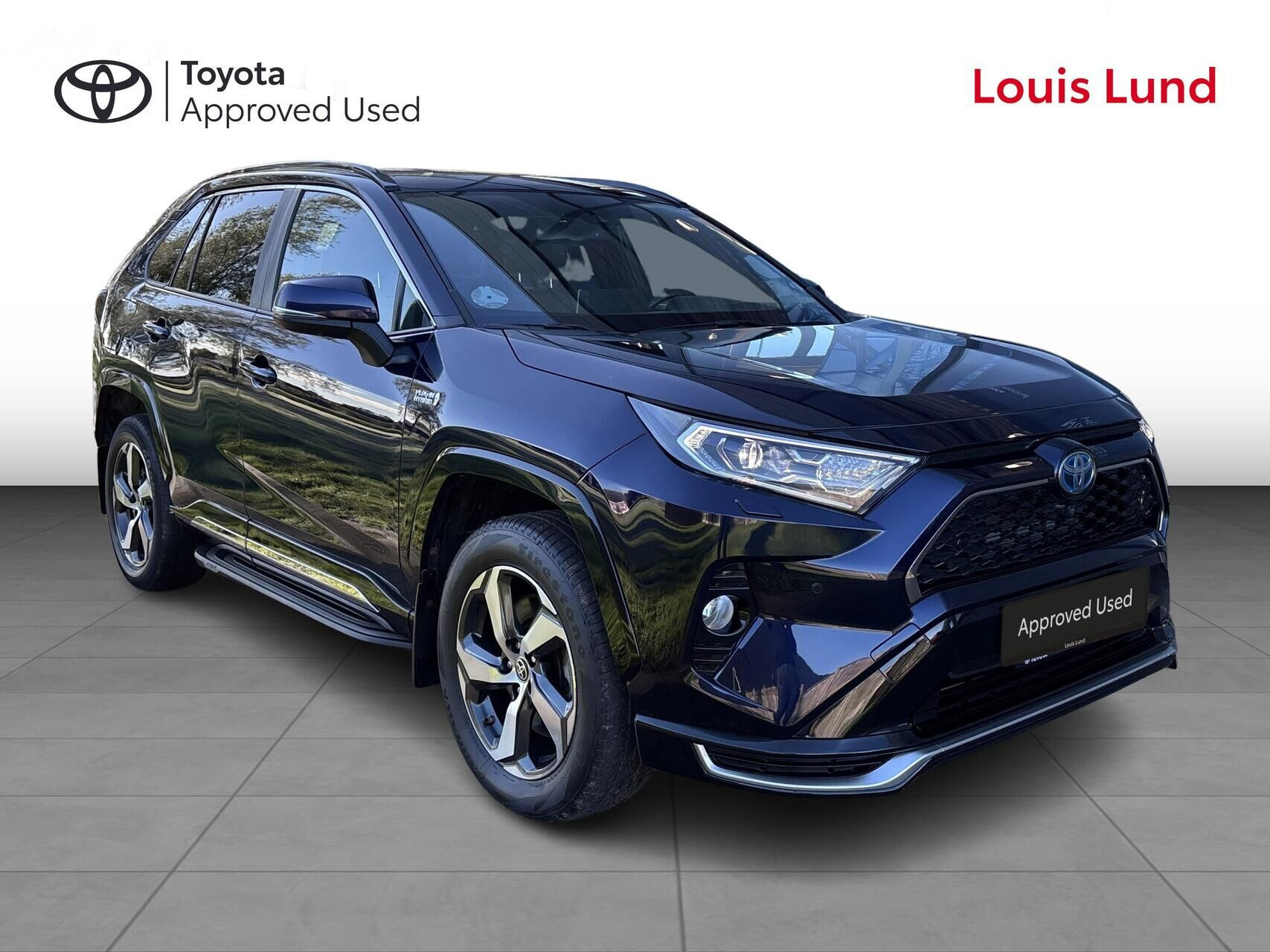 Blå Toyota RAV4 Plug-in fra 2021