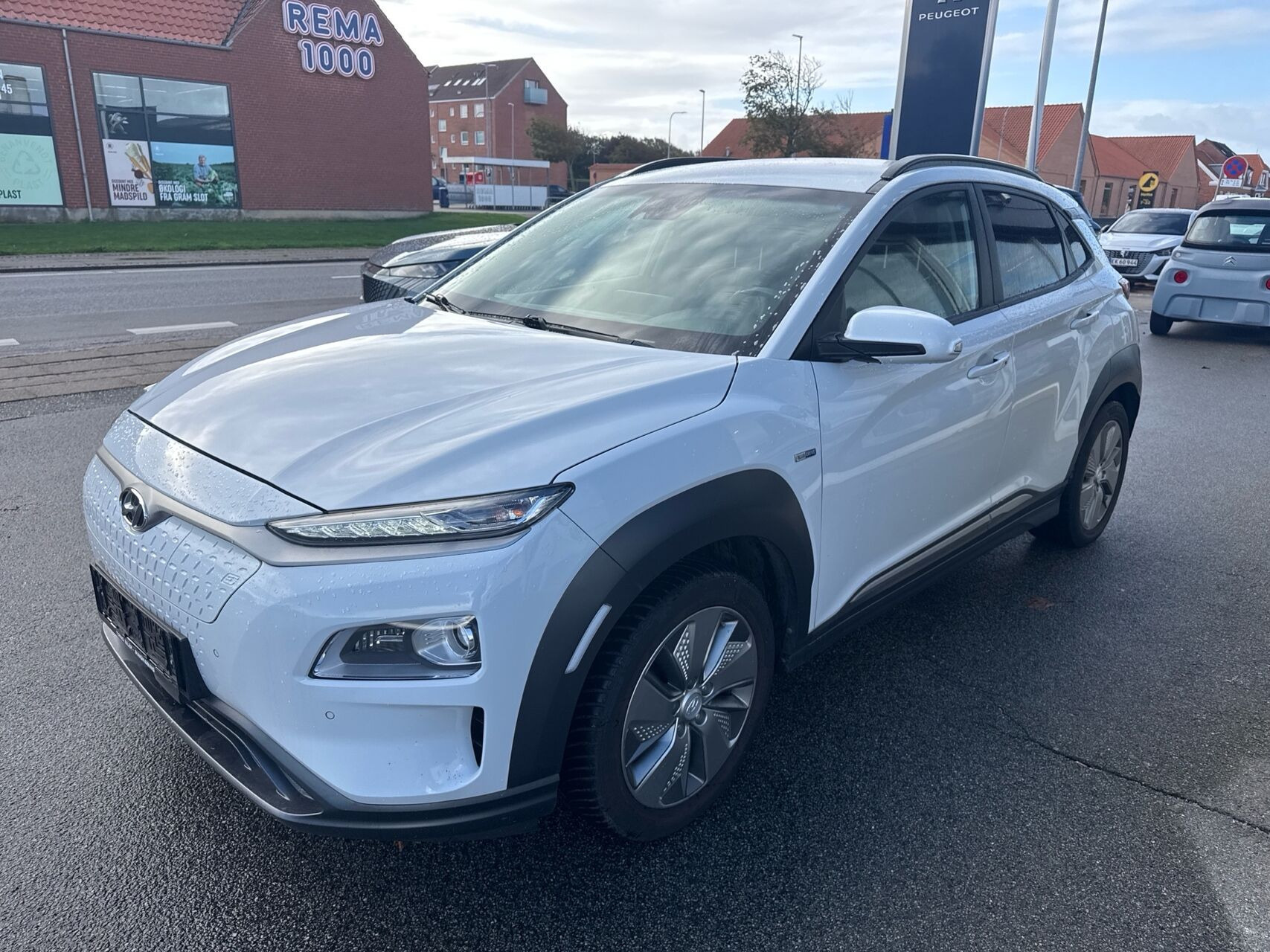 Hvid Hyundai Kona fra 2020