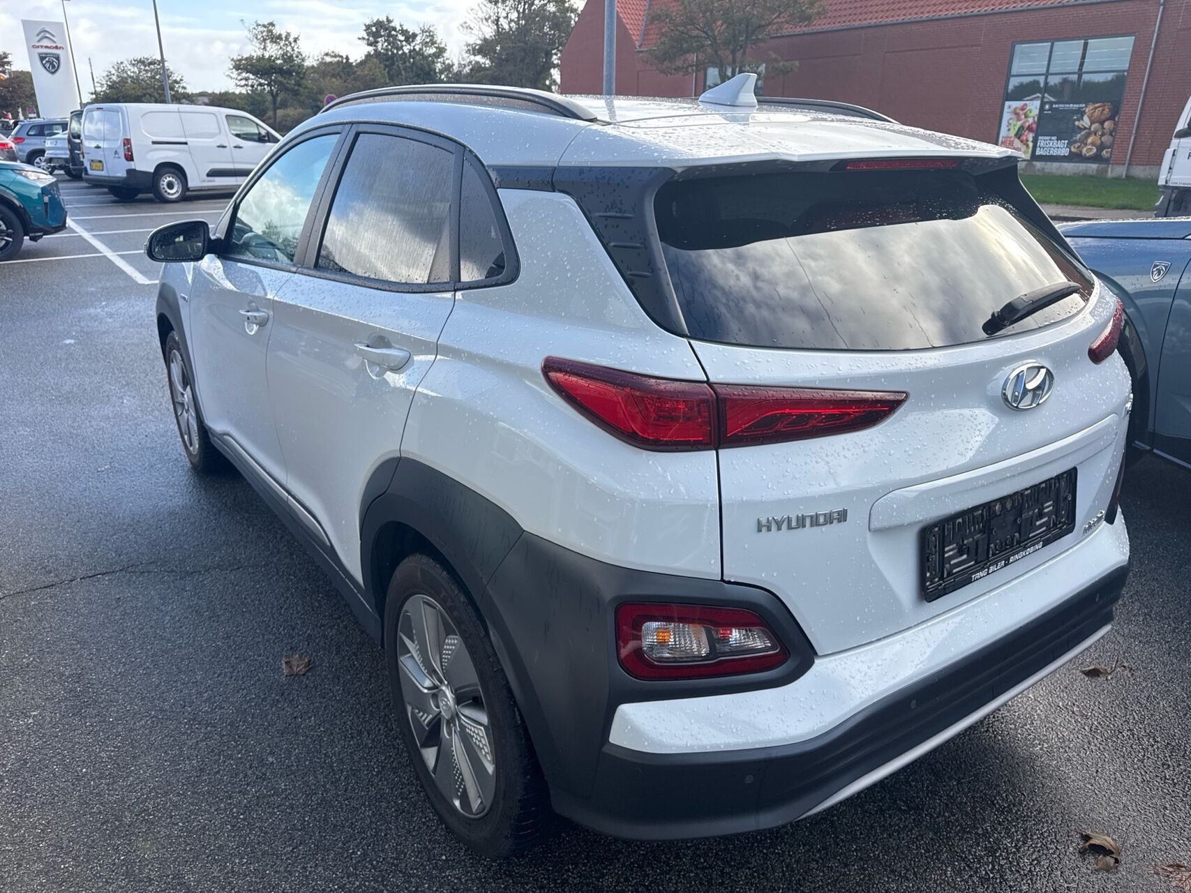 Hvid Hyundai Kona fra 2020