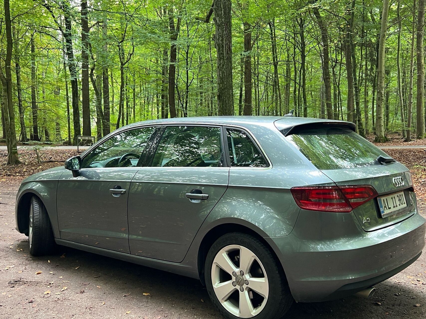 Grå Audi A3 fra 2013