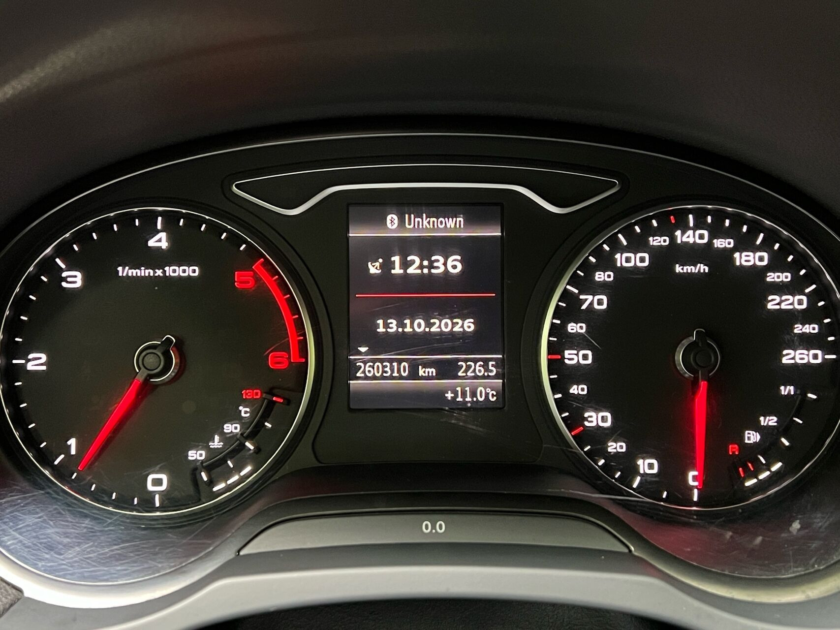 Grå Audi A3 fra 2013