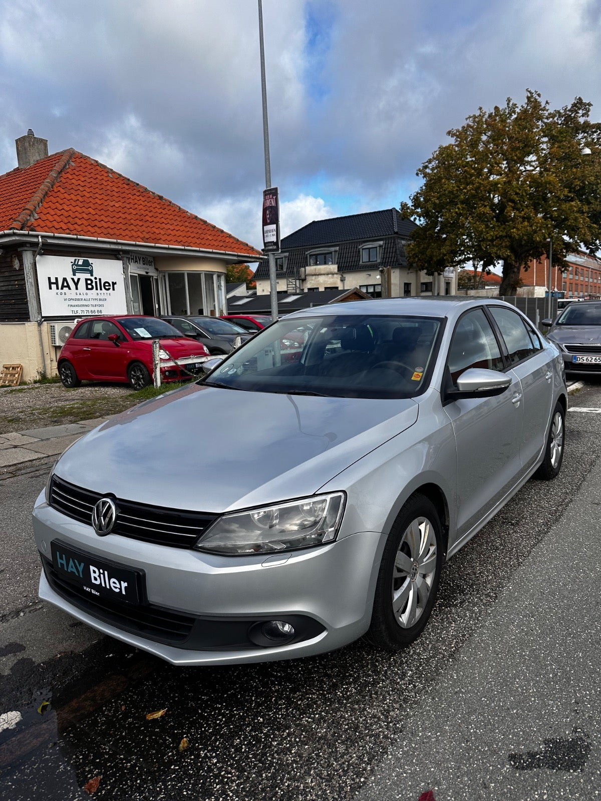 Sølv VW Jetta fra 2011