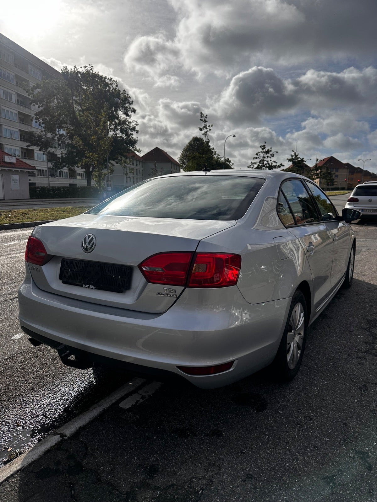 Sølv VW Jetta fra 2011