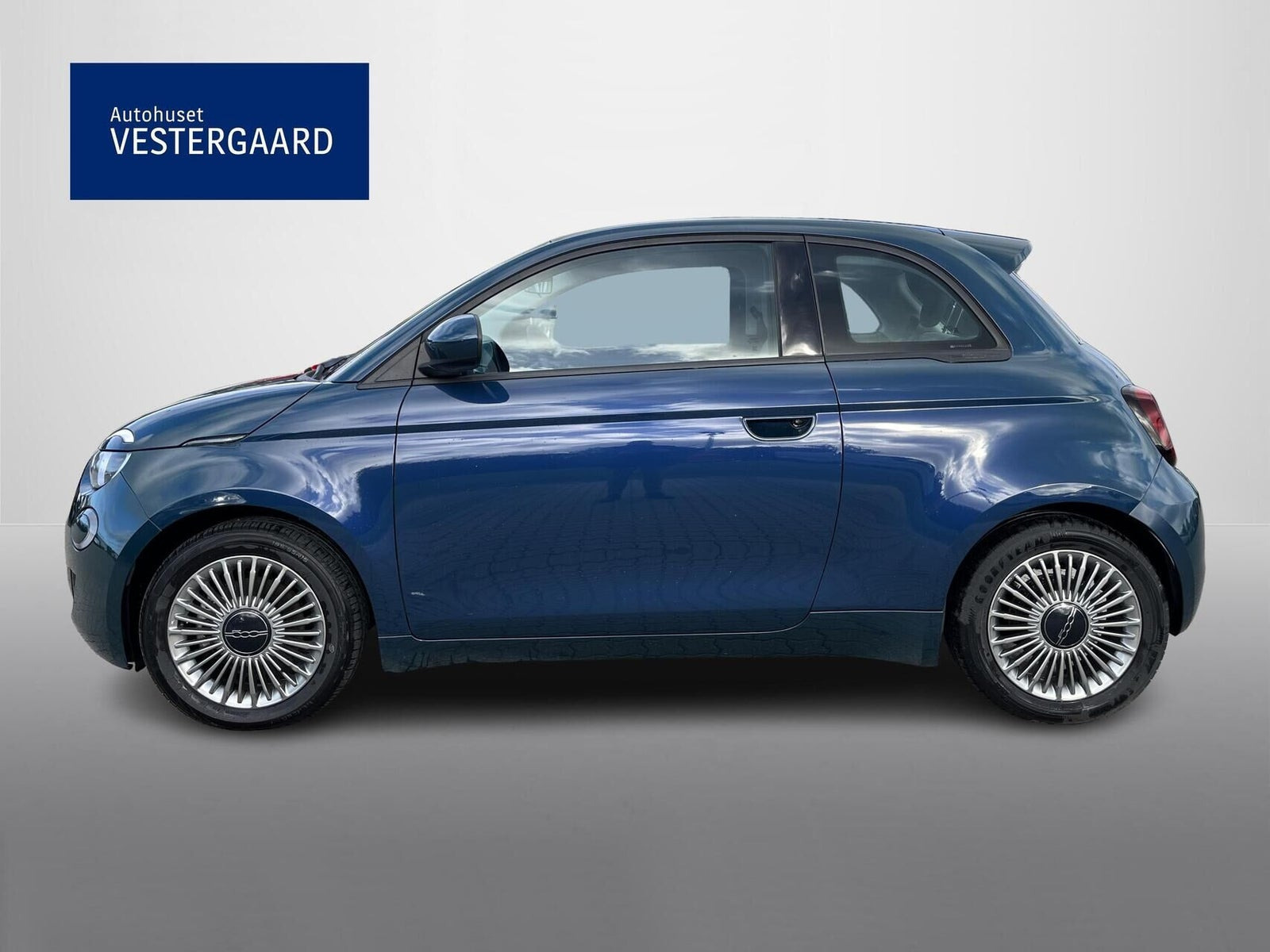 Grøn Fiat 500e fra 2022