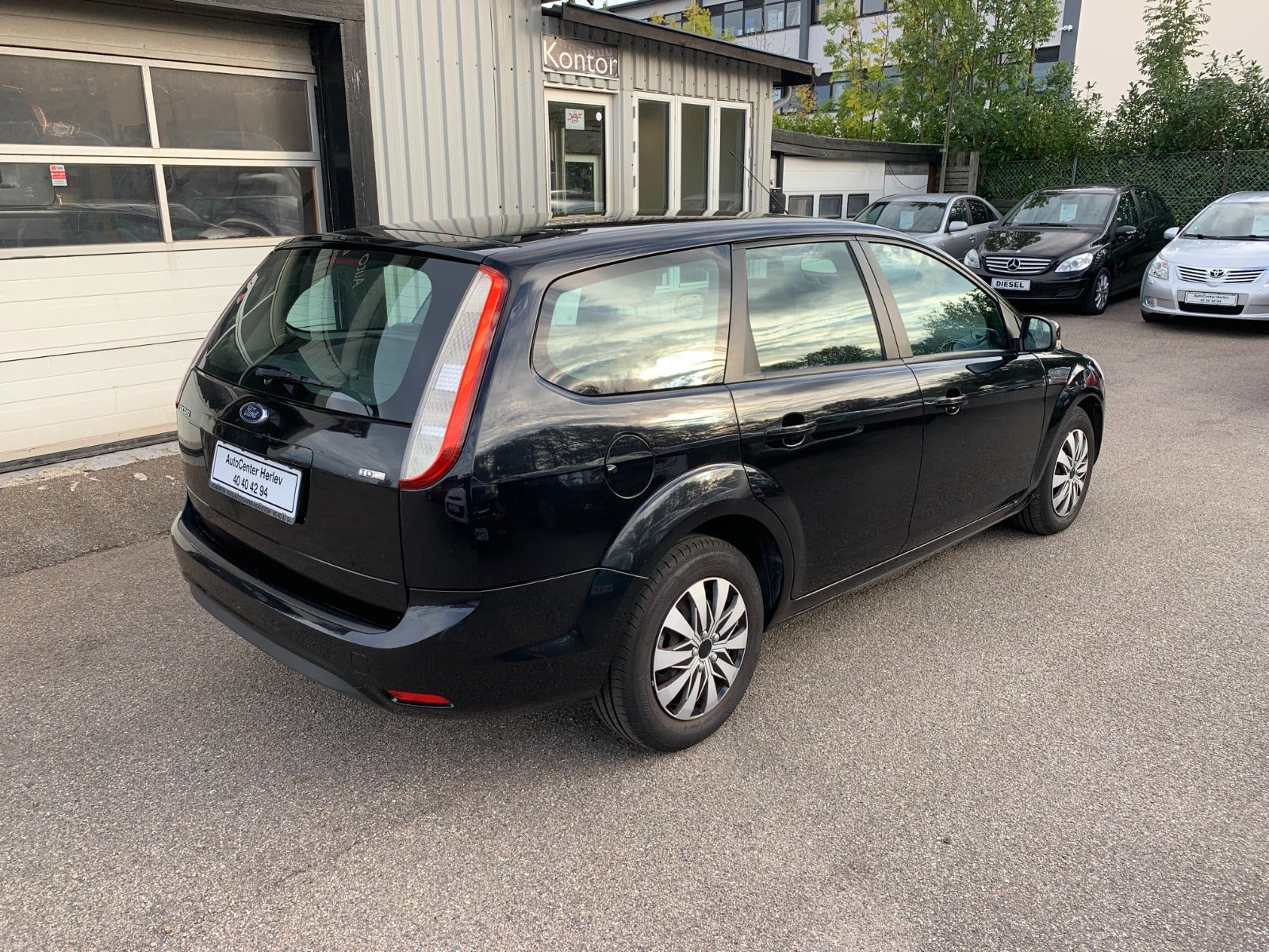 Sort Ford Focus fra 2008