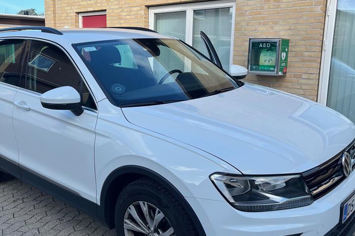 Hvid VW Tiguan fra 2018