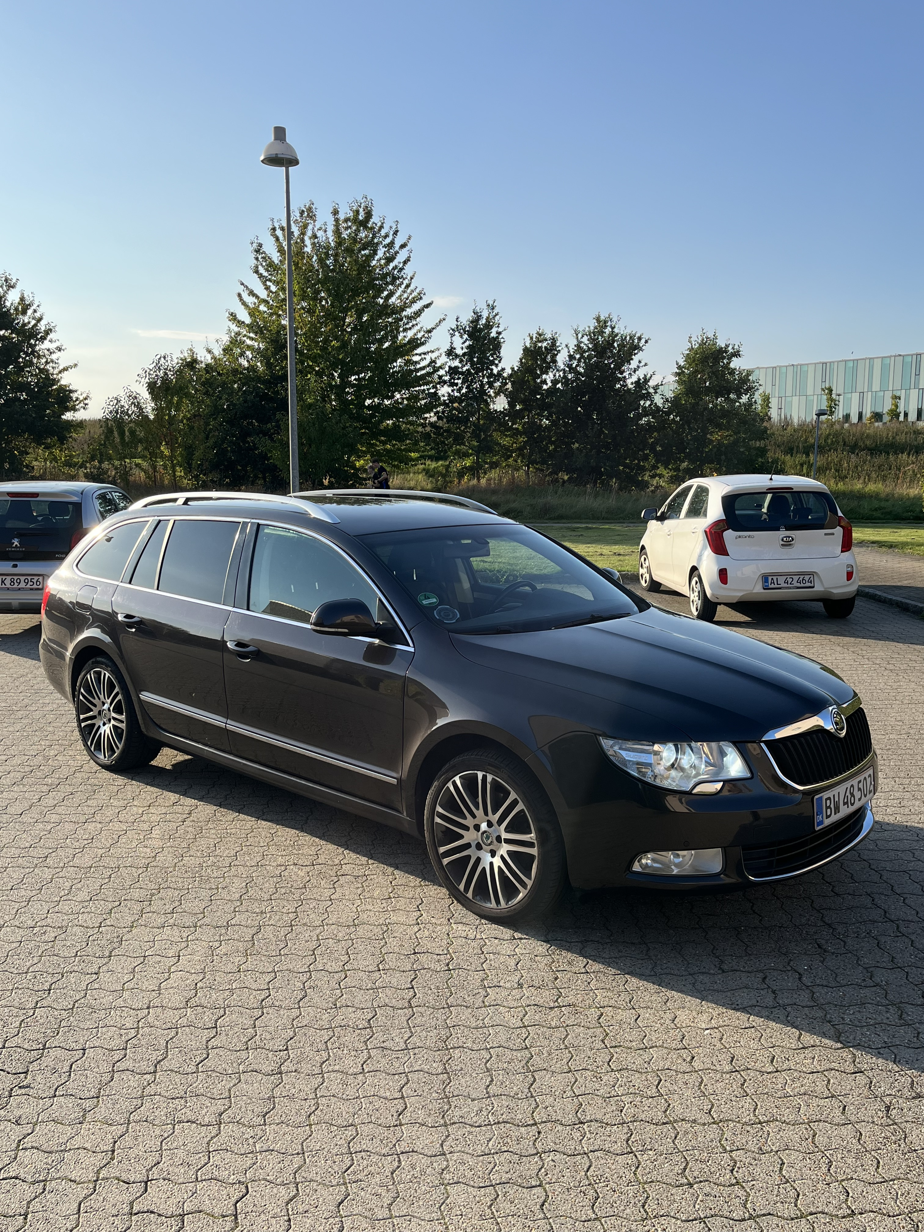 Brun Skoda SUPERB COMBI fra 2010