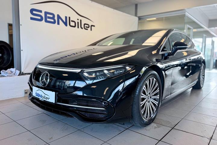 Sort Mercedes EQS450+ fra 2022