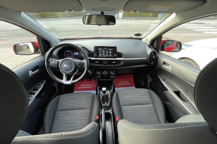 Rød Kia Picanto fra 2019