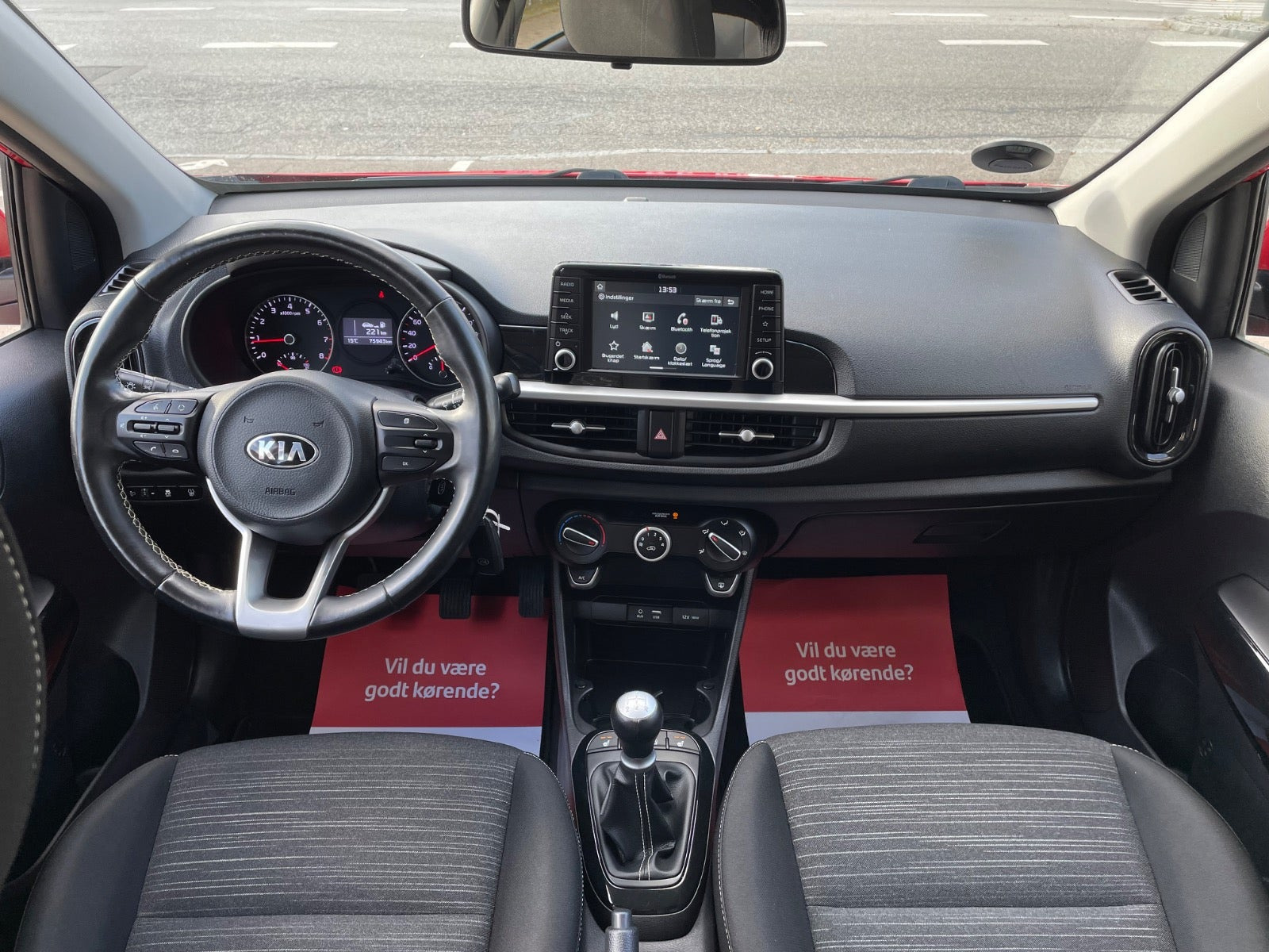 Rød Kia Picanto fra 2019