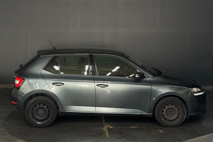 Grå Skoda Fabia fra 2019
