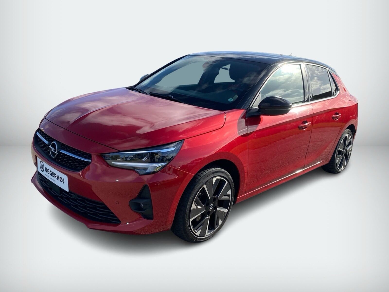 Rød Opel Corsa-e fra 2021