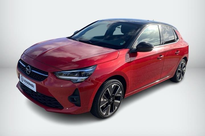 Rød Opel Corsa-e fra 2021