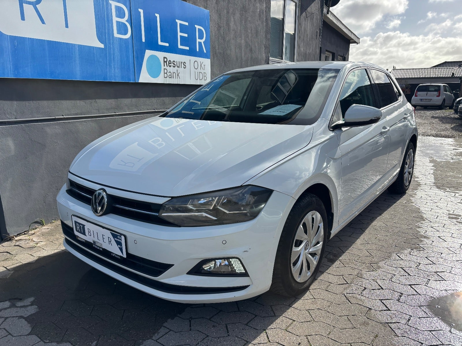 Hvid VW Polo fra 2018