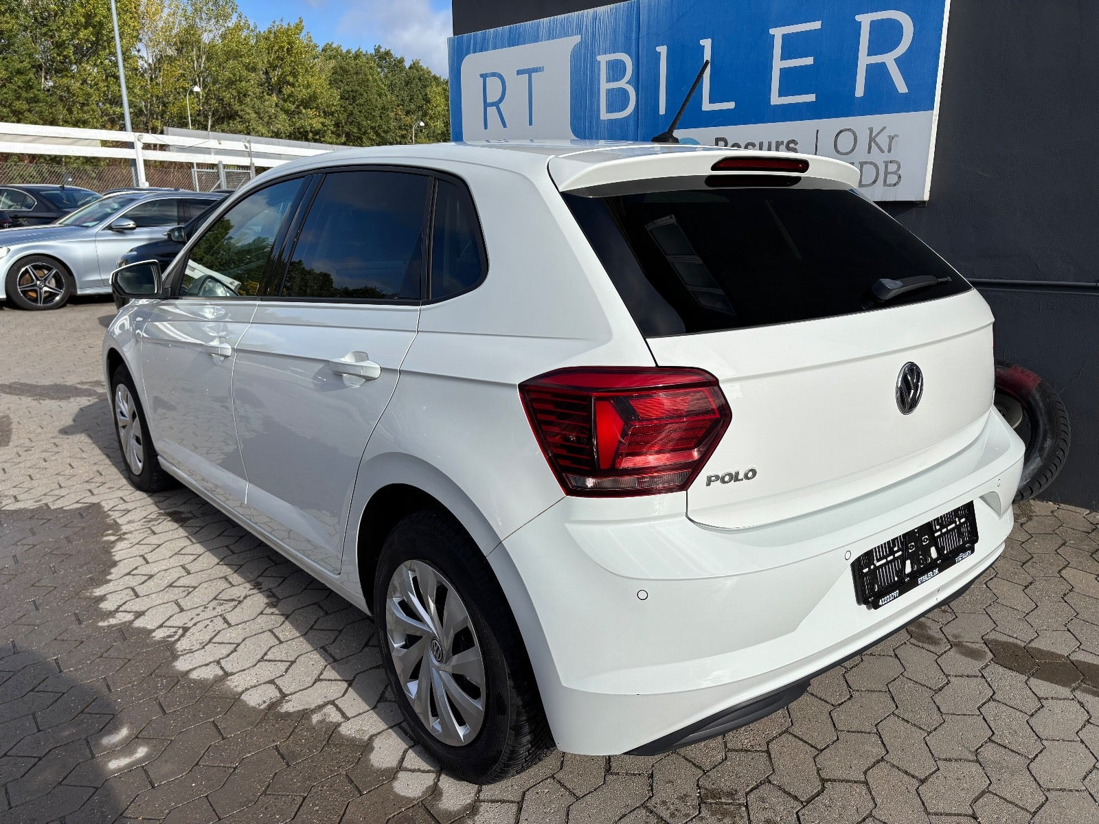 Hvid VW Polo fra 2018
