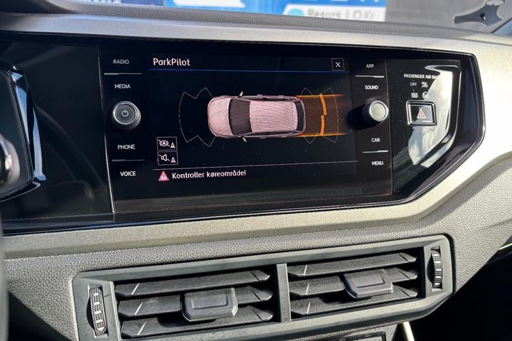 Hvid VW Polo fra 2018
