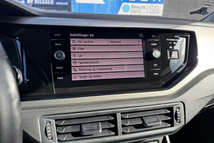 Hvid VW Polo fra 2018