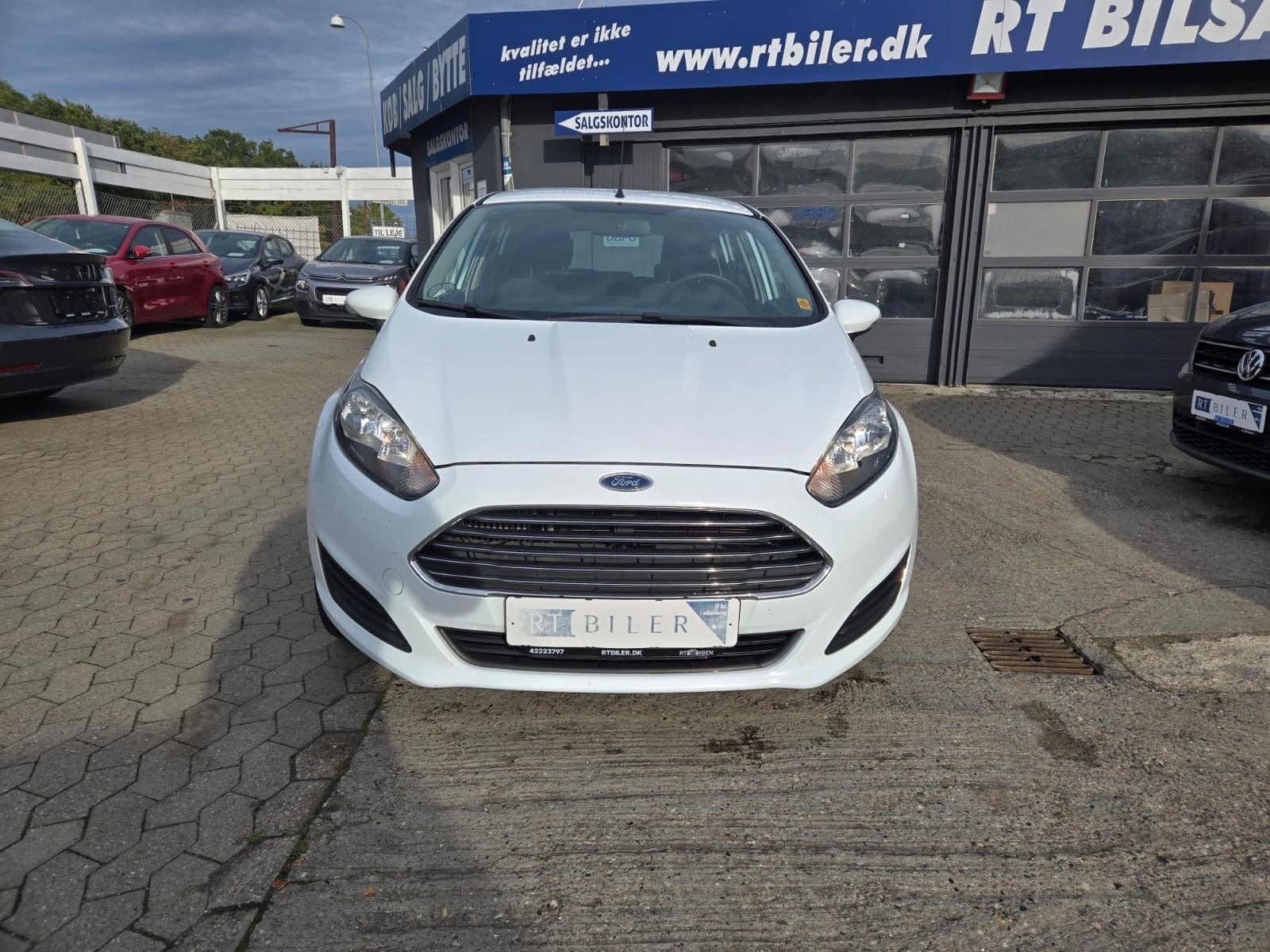 Hvid Ford Fiesta fra 2015