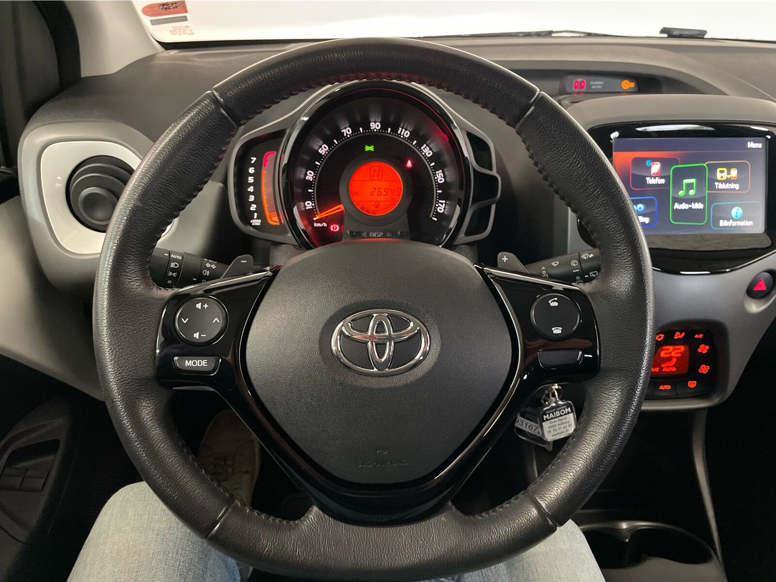 Hvid Toyota Aygo fra 2019