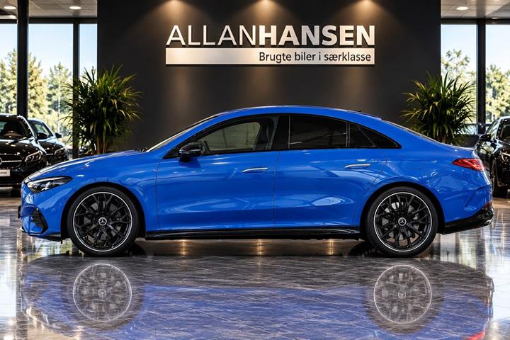 Blå Mercedes CLA350 fra 2026
