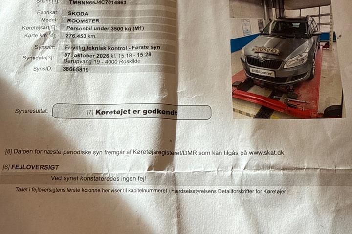 undefined Skoda Roomster fra 2011
