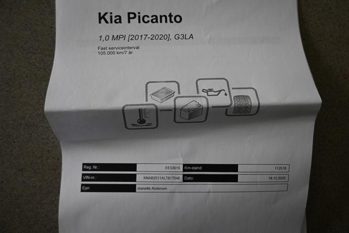 Beige Kia Picanto fra 2020
