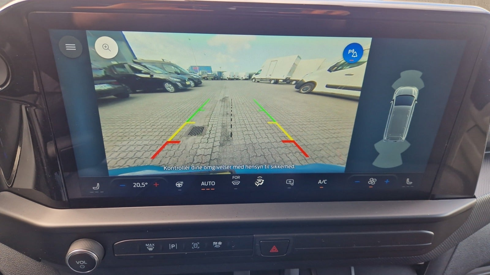 Blå Ford E-Transit Custom 320 L2 fra 2025