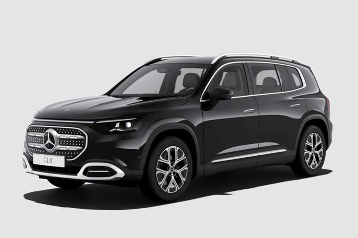Sort Mercedes GLB250+ fra 2026