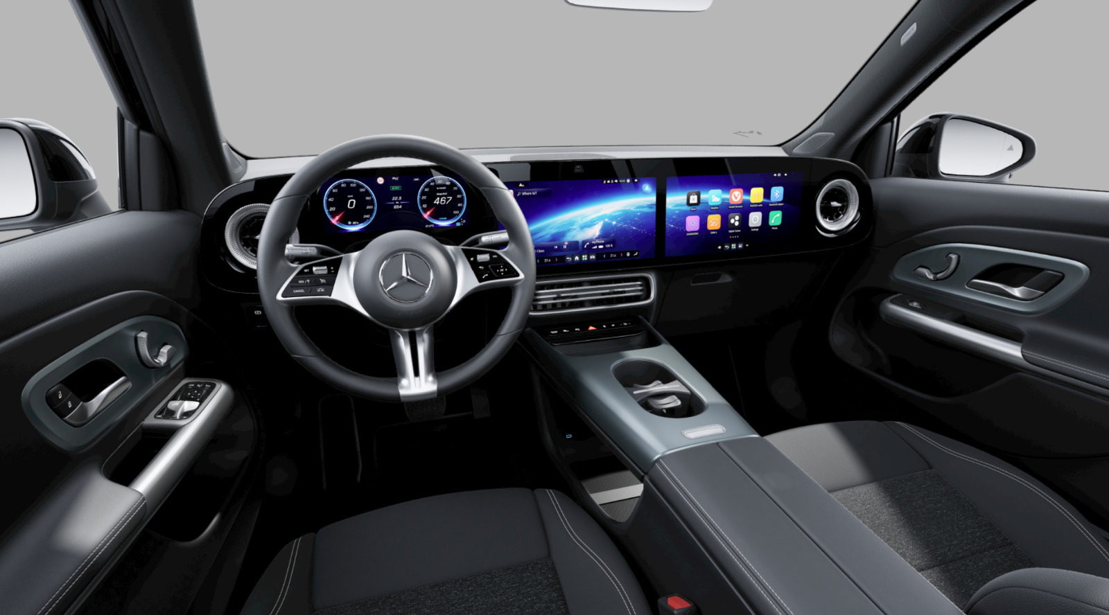 Sort Mercedes GLB250+ fra 2026