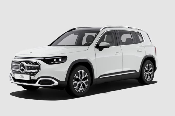 Hvid Mercedes GLB250+ fra 2026