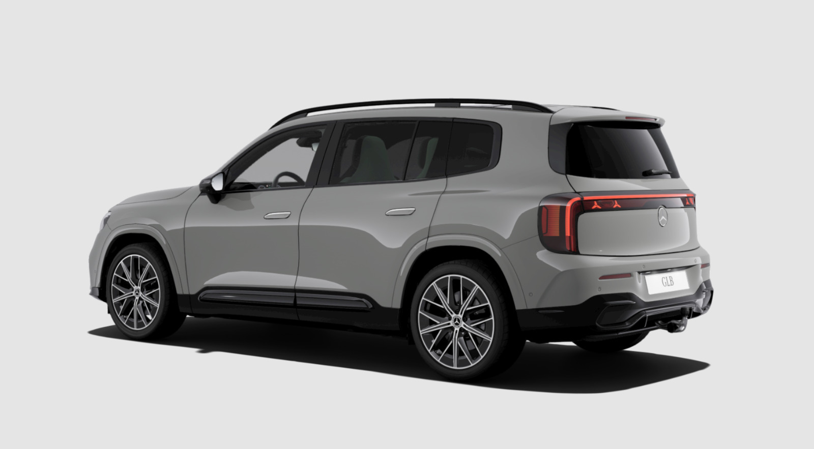 Grå Mercedes GLB250+ fra 2026