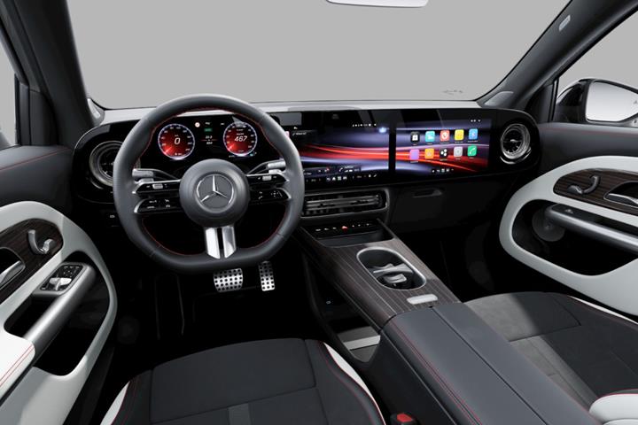 Grå Mercedes GLB250+ fra 2026