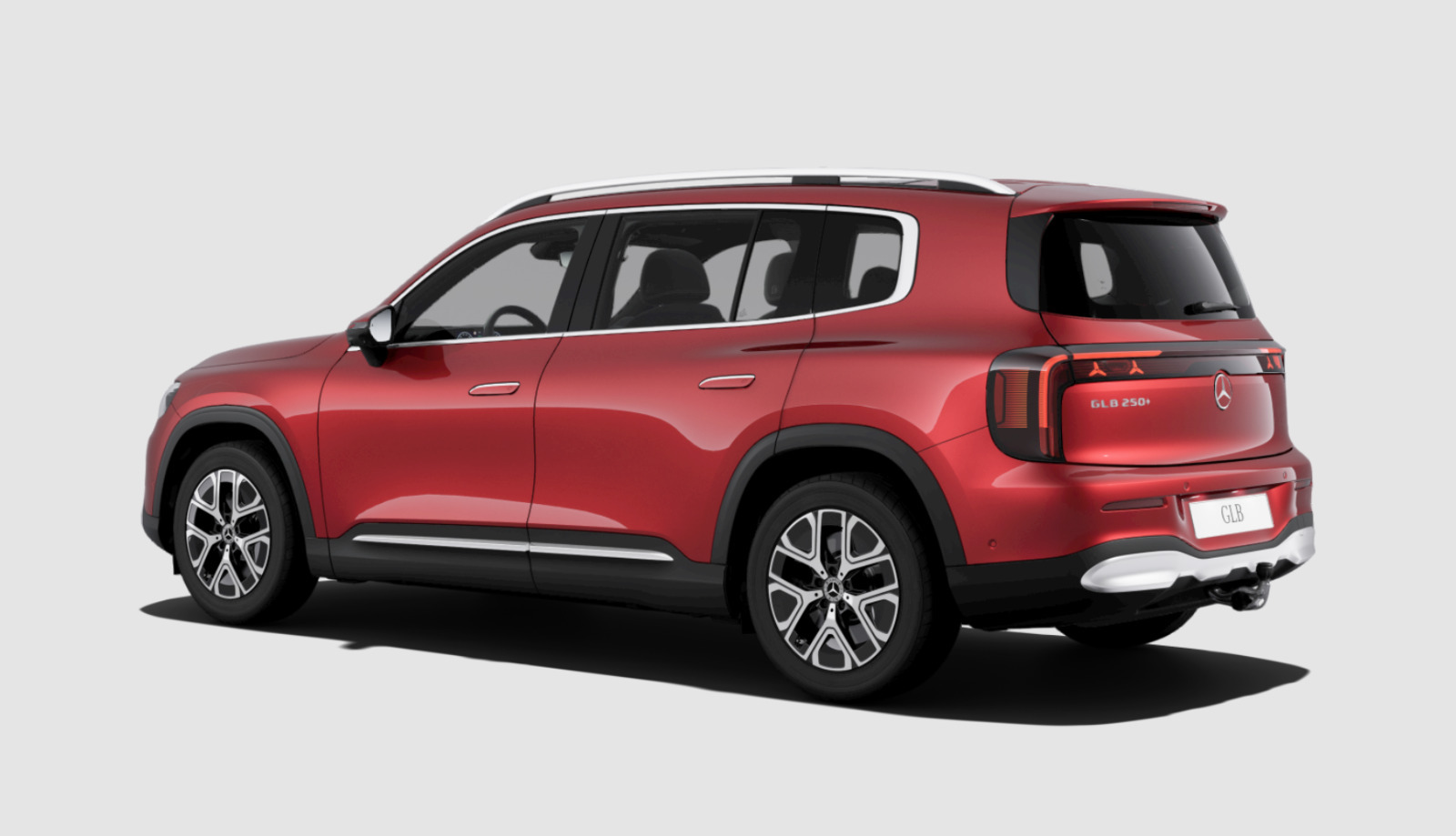 Rød Mercedes GLB250+ fra 2026