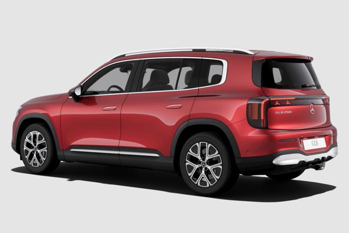 Rød Mercedes GLB250+ fra 2026
