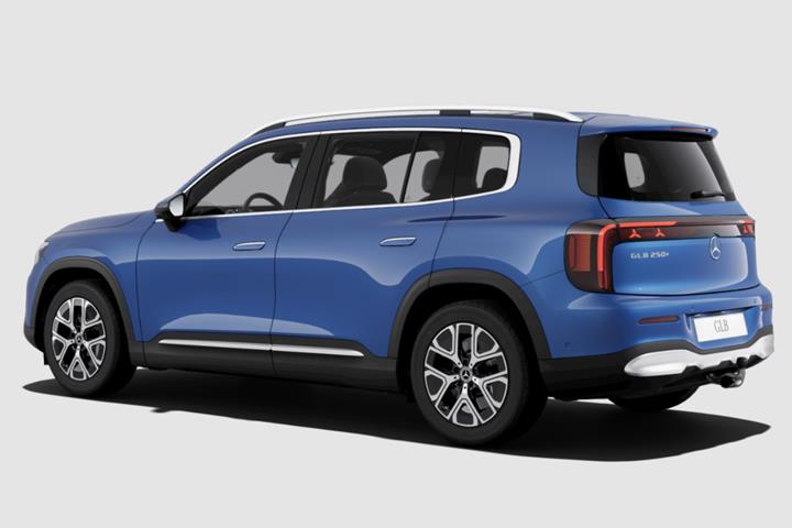 Blå Mercedes GLB250+ fra 2026