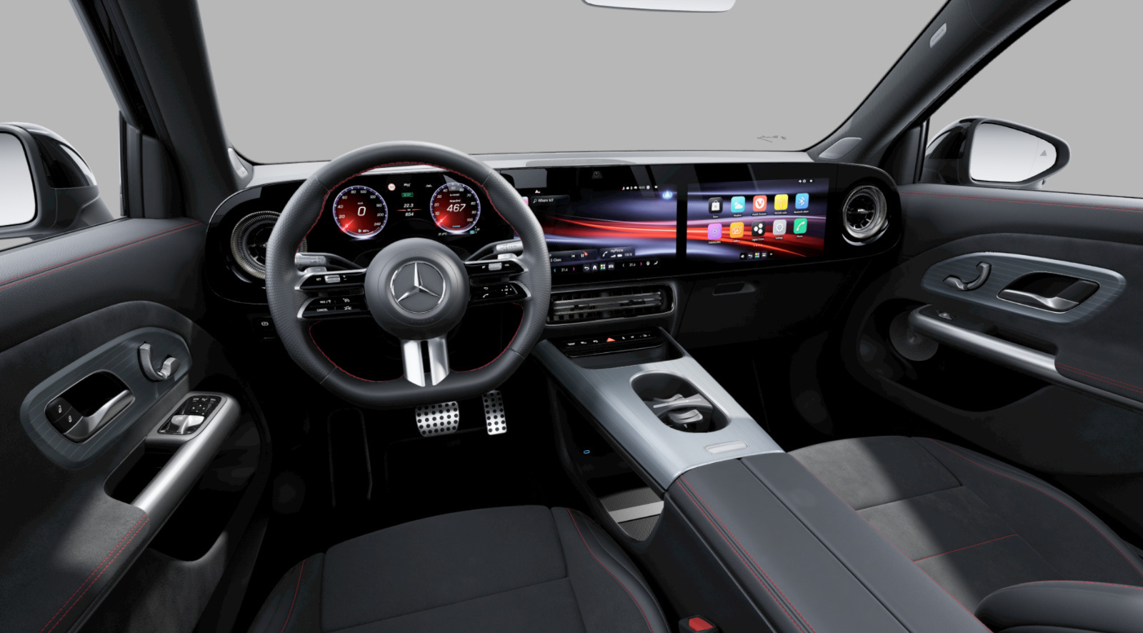 Sort Mercedes GLB250+ fra 2026