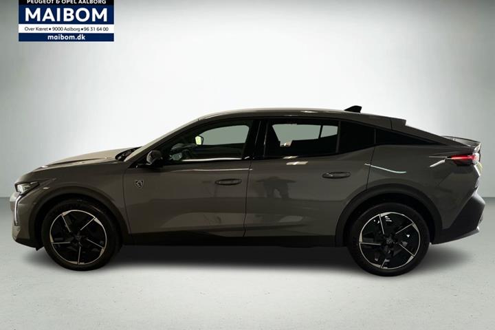 Grå Peugeot e-408 fra 2025