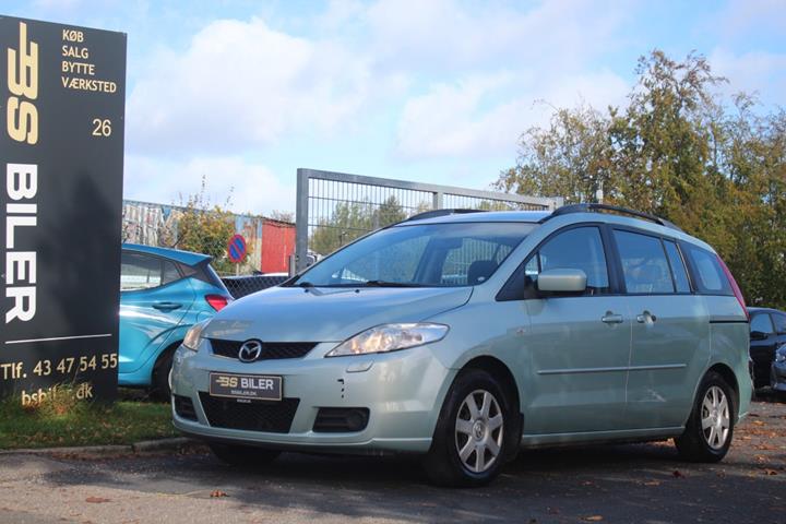 Blå Mazda 5 fra 2007