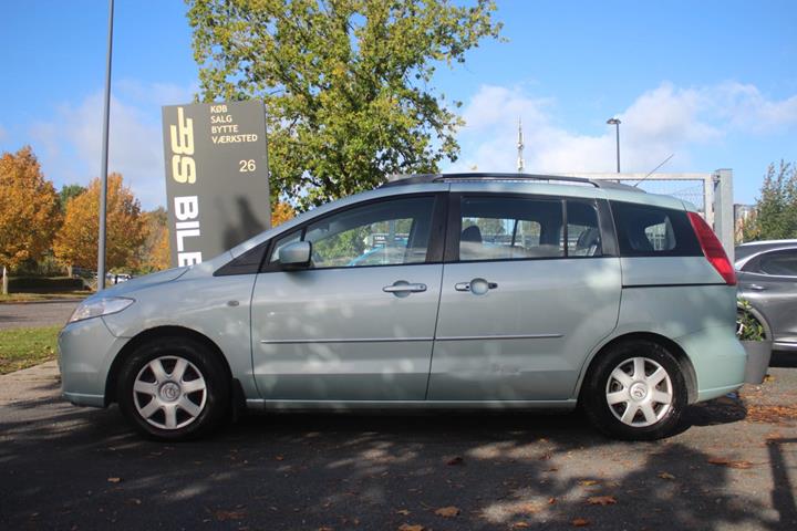 Blå Mazda 5 fra 2007