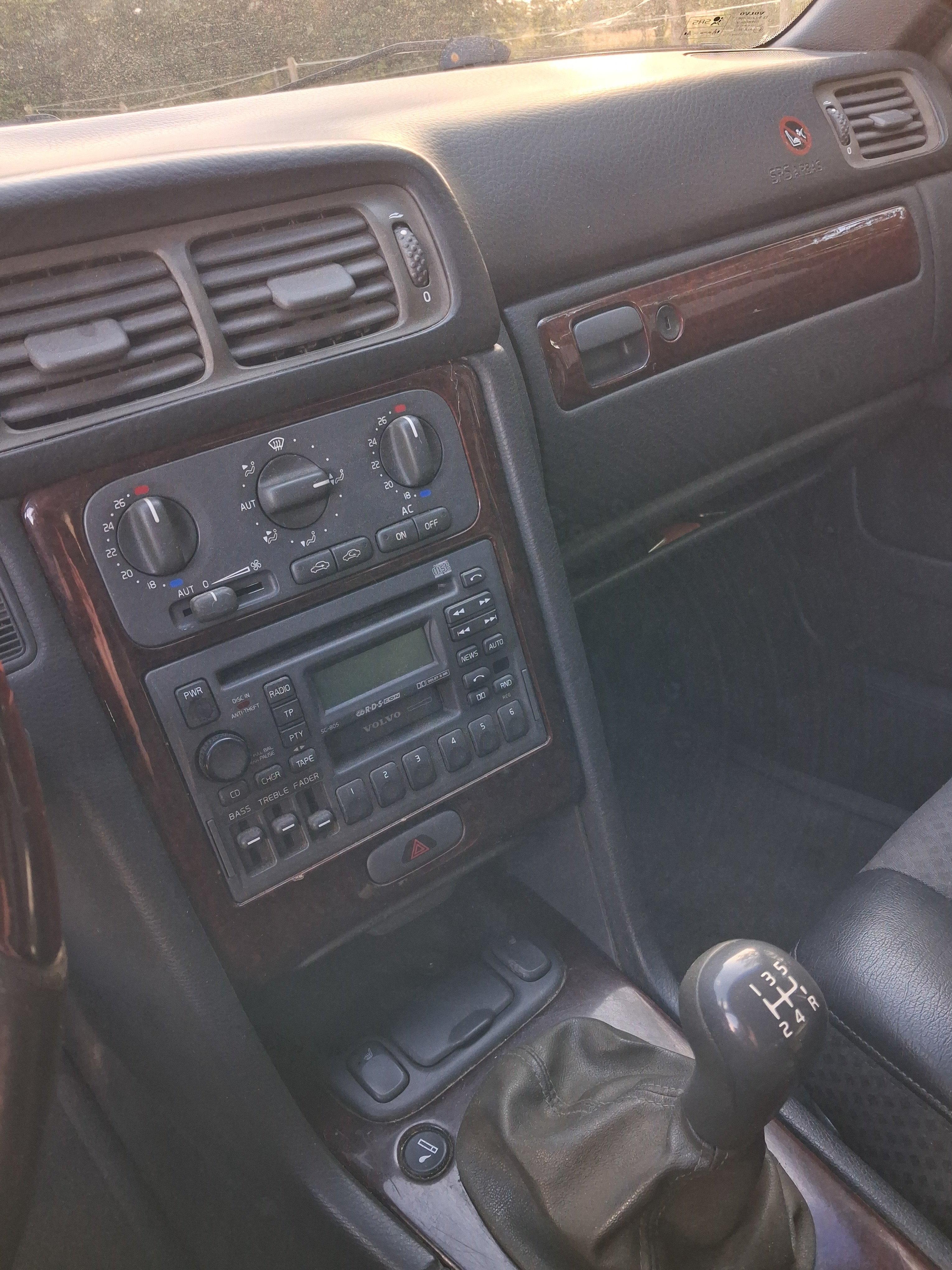 Sølv Volvo S70 fra 2000