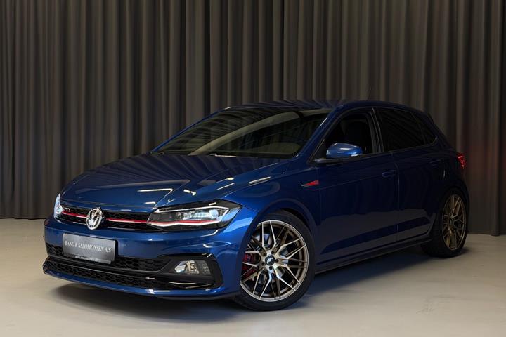 Blå VW Polo fra 2019