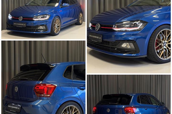 Blå VW Polo fra 2019