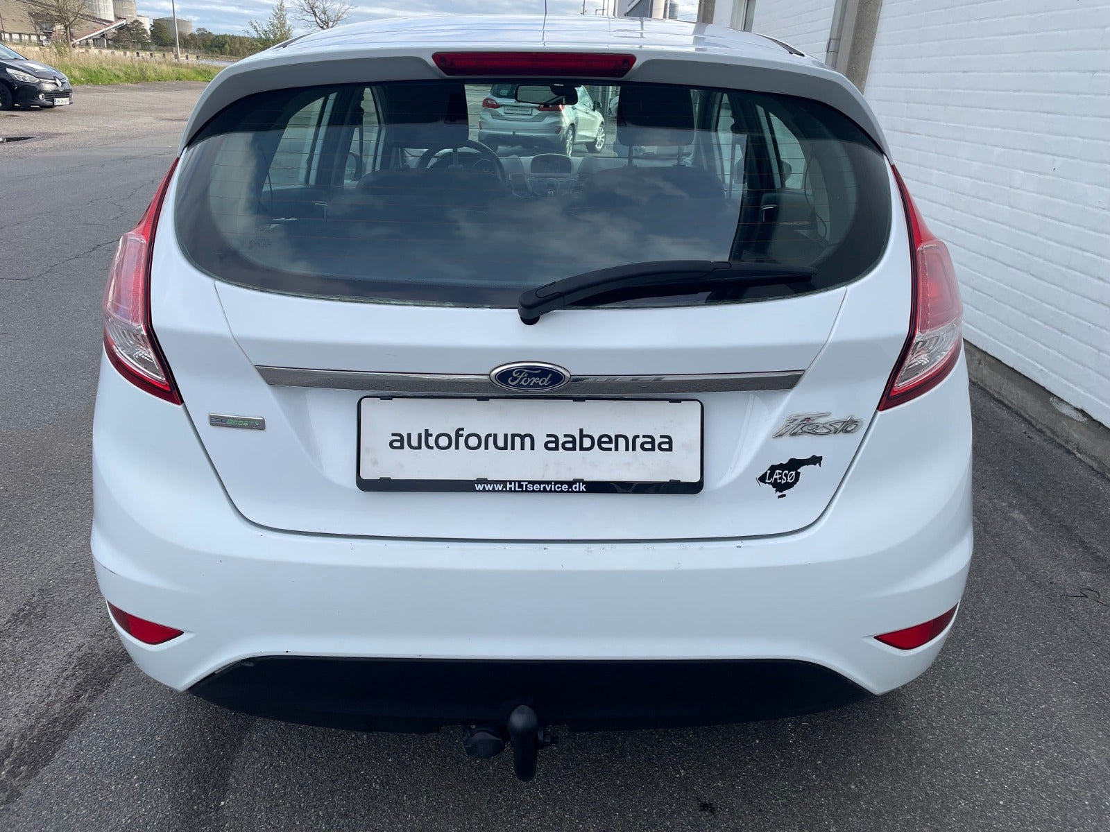 Hvid Ford Fiesta fra 2014