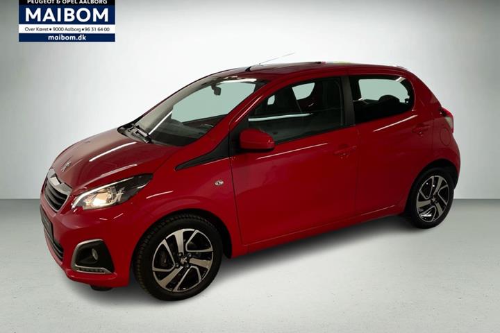 Rød Peugeot 108 fra 2019