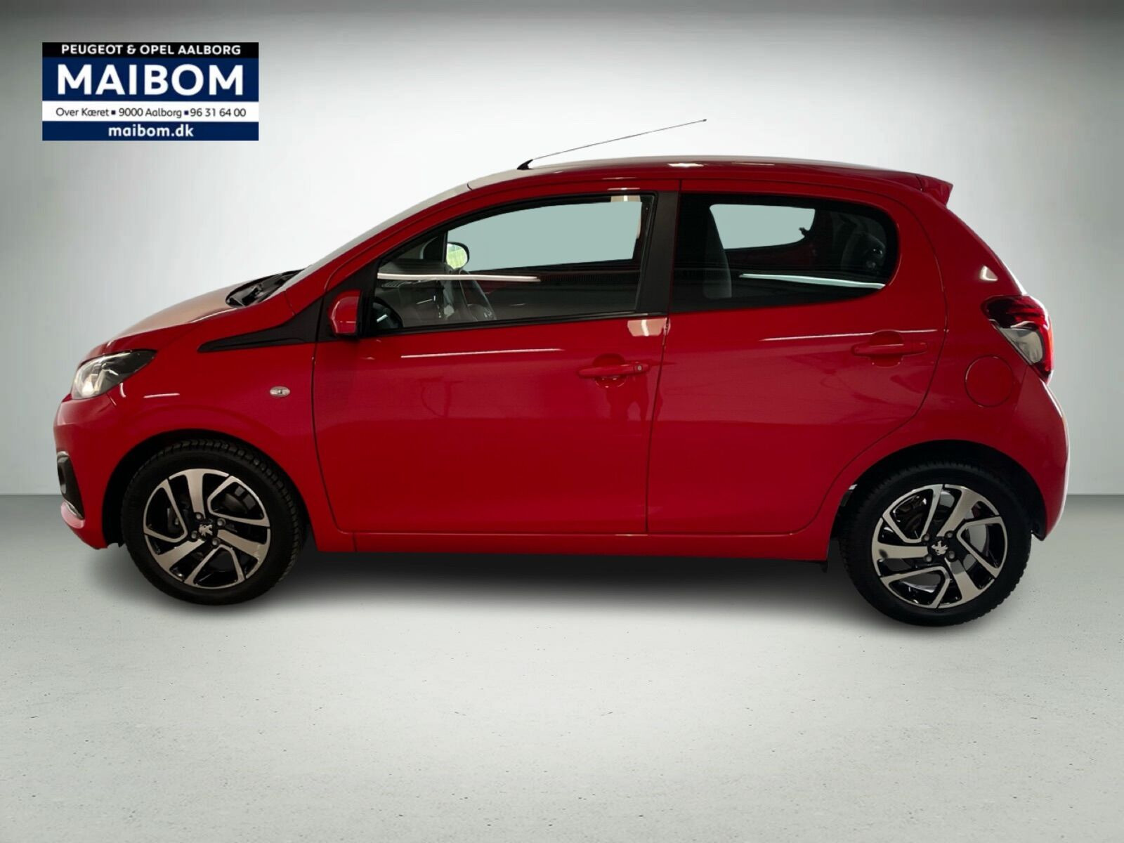 Rød Peugeot 108 fra 2019