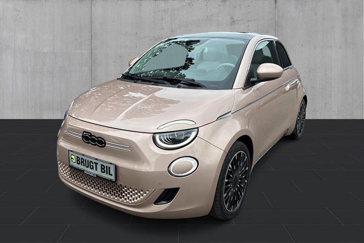 Grå Fiat 500e fra 2023