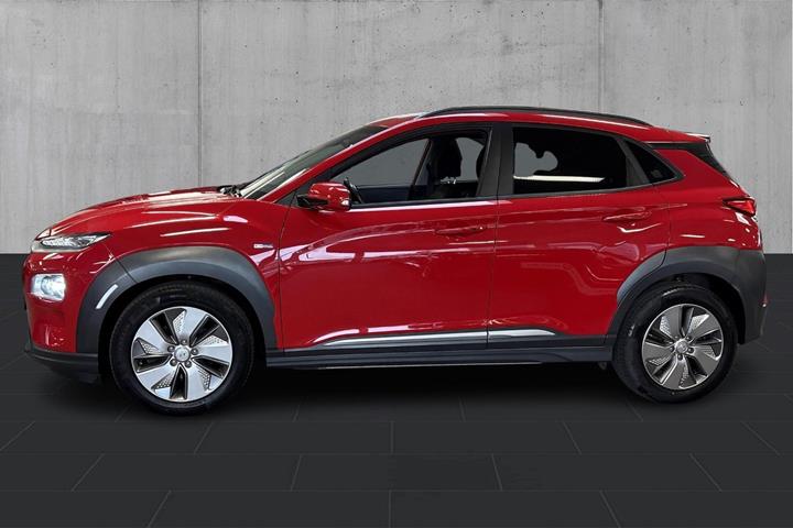 Rød Hyundai Kona fra 2021