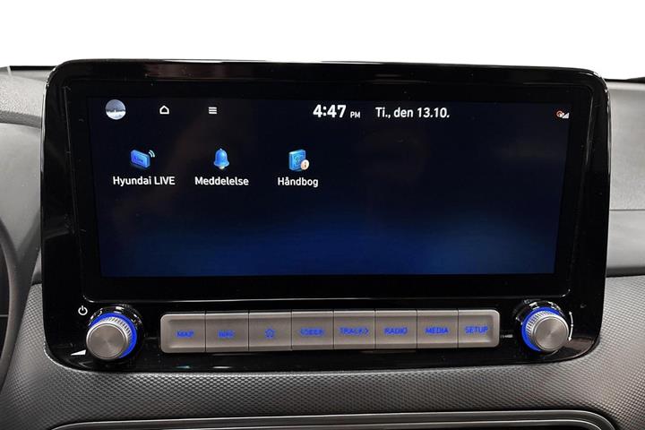 Rød Hyundai Kona fra 2021